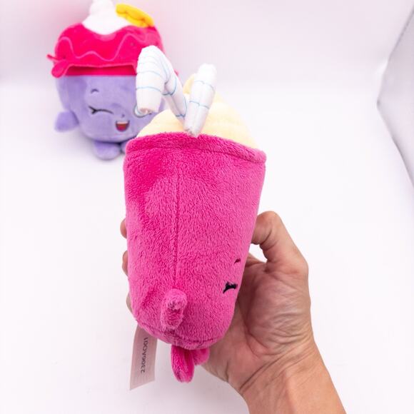 Lot Of 3 Shopkins Plush Berry Smoothie Bean, Ice Cream Queen, Cheeky Chocolate - Picture 5 of 9